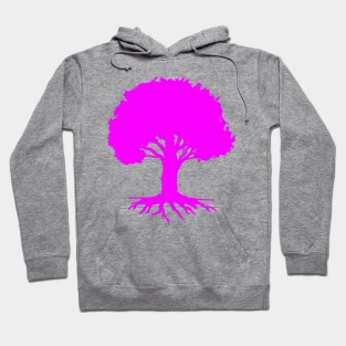 Tree,Well Rooted-Neon Pink Version Hoodie